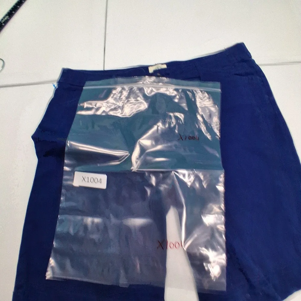 St. John's Bay Chino Shorts 16 Blue Preppy Coastal Summer Casual